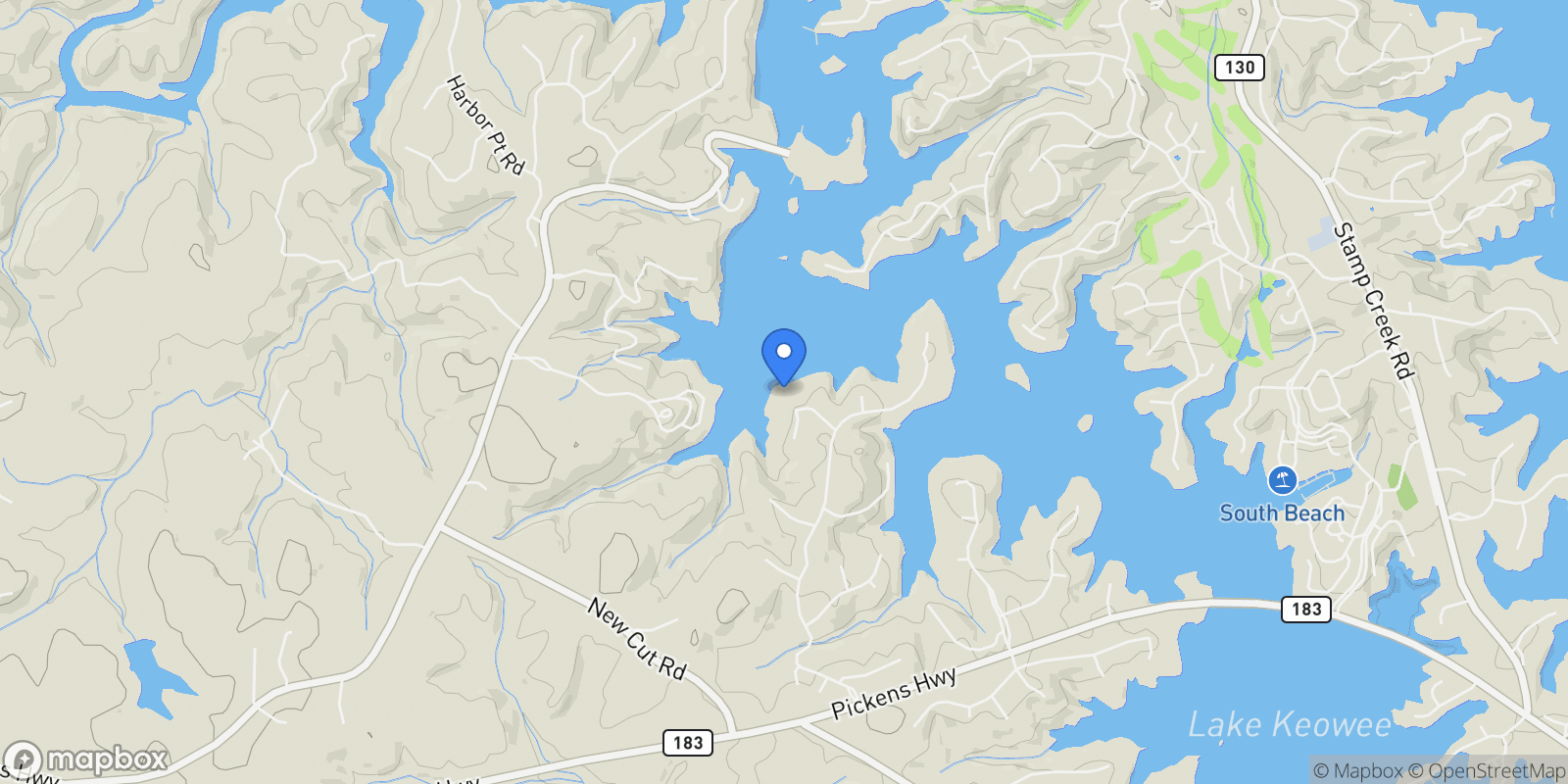 Map showing 312 Shorewinds Court , Seneca, SC 29672, Seneca, South Carolina, United States.