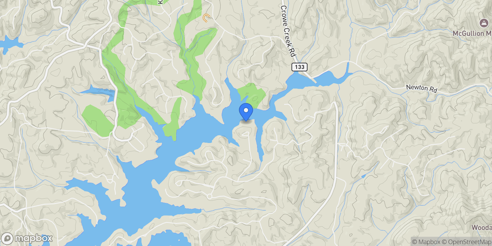 Map showing 240 Featherstone Drive , Sunset, SC 29685, Sunset, South Carolina, United States.
