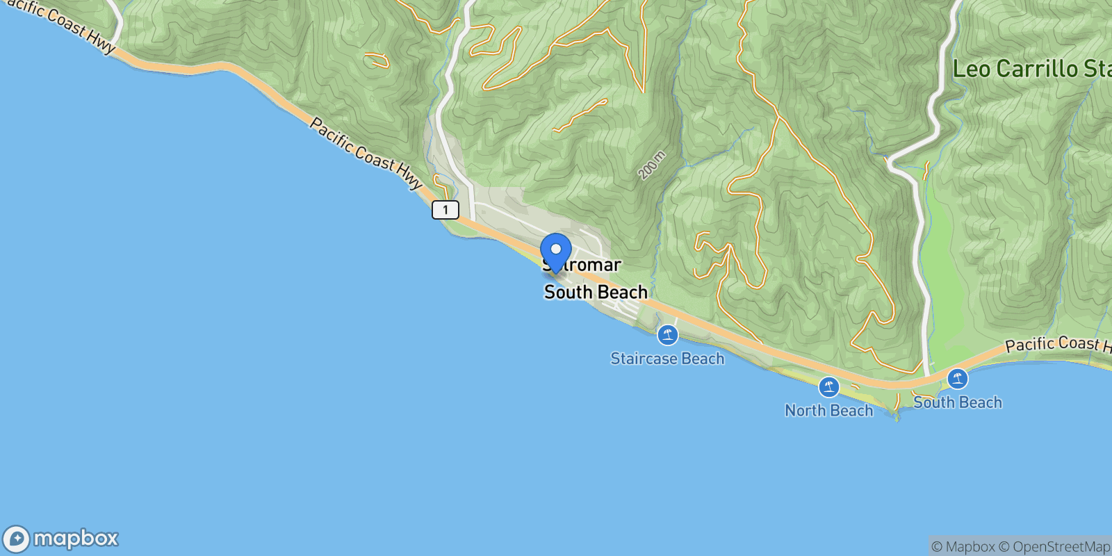Map showing 11770 Pacific Coast Highway Q, Malibu, California, United States.
