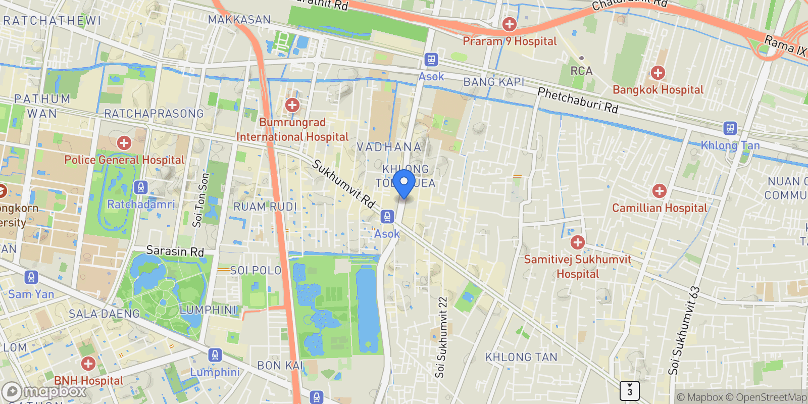 Map showing 8 Asoke 10 Sukhumvit 21 Rd, Klongtoey Nua Watthana, Krung Thep Maha Nakhon 10110, Thailand, Bangkok, Krung Thep Maha Nakhon, Thailand.