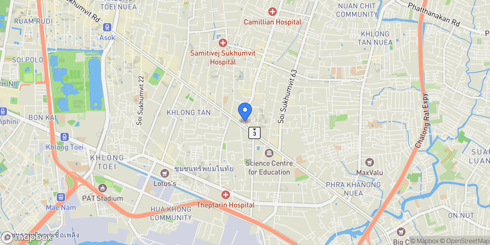 Map showing 36 Soi Thong Lo, Khwaeng Khlong Tan Nuea, Watthana, Krung Thep Maha Nakhon 10110, Thailand, Bangkok, Krung Thep Maha Nakhon, Thailand.