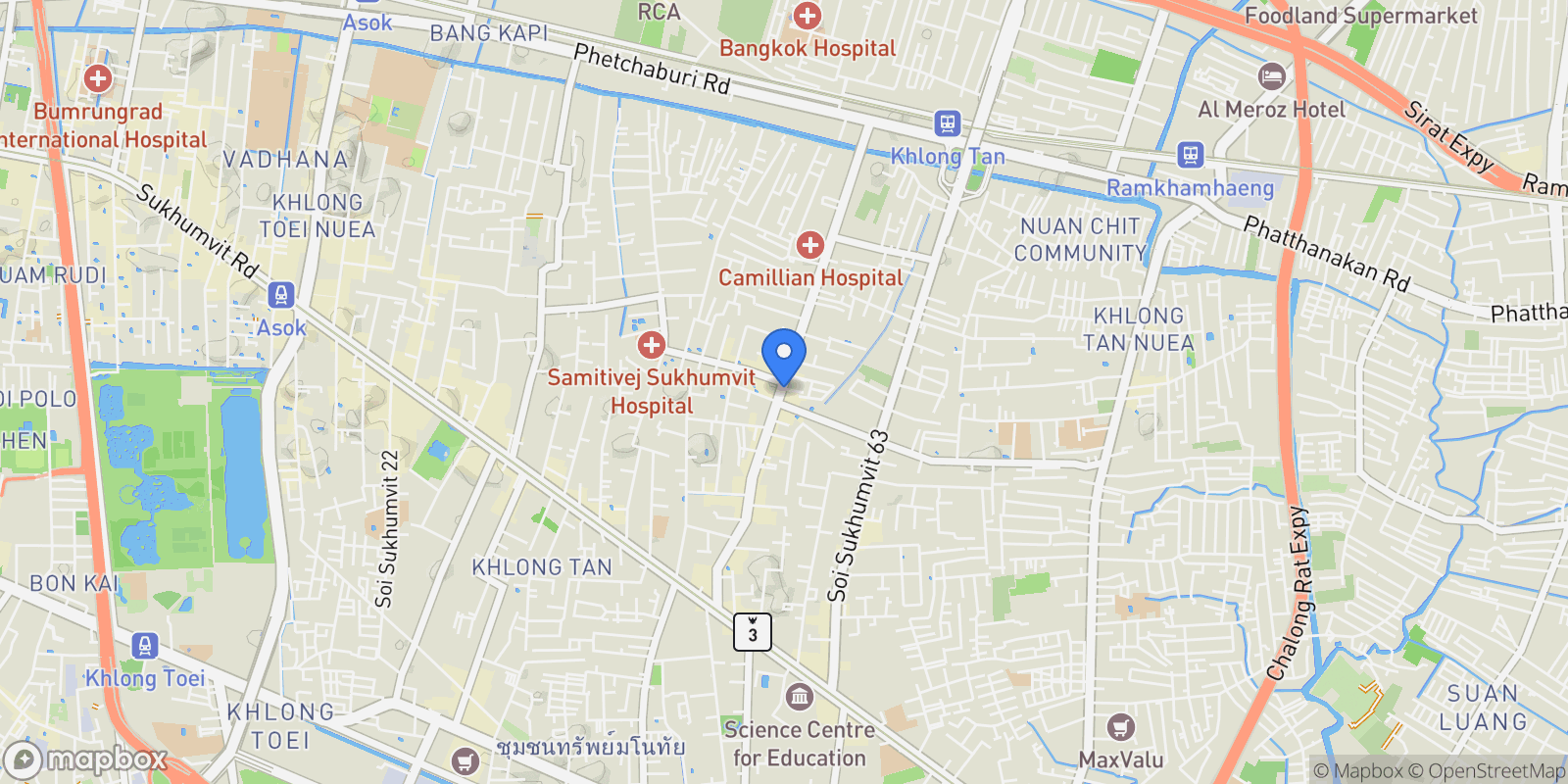 Map showing 338 Soi Thong Lo, Khwaeng Khlong Tan Nuea, Watthana, Krung Thep Maha Nakhon 10110, Thailand, Bangkok, Krung Thep Maha Nakhon, Thailand.