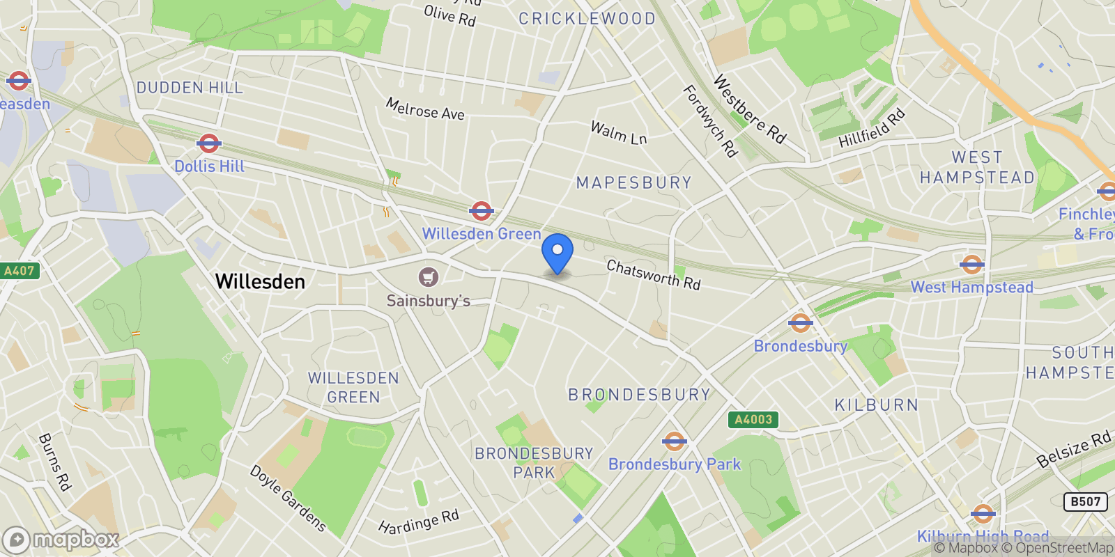 Map showing Willesden Lane 248, London, England, United Kingdom.