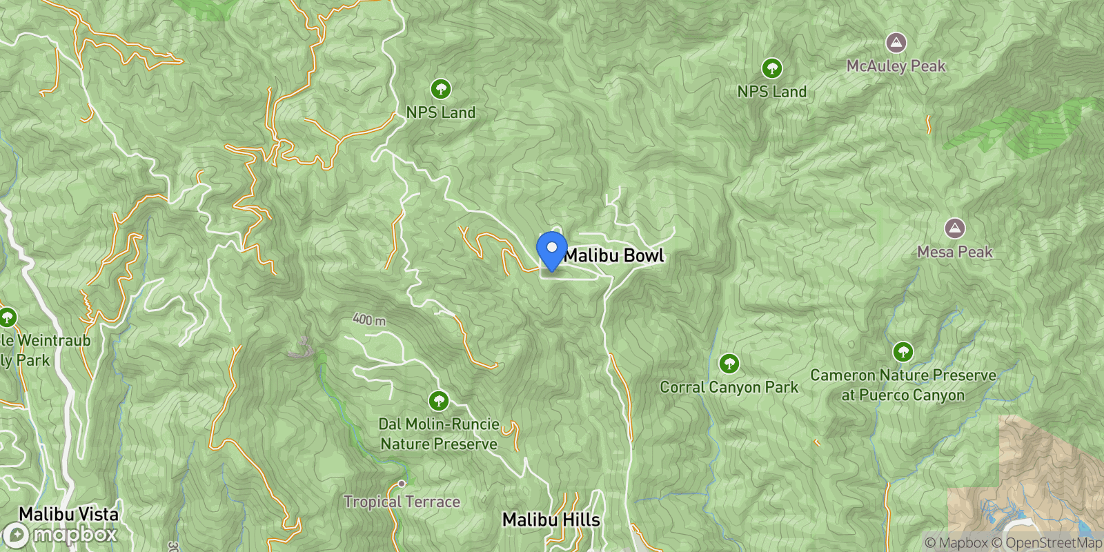 Map showing 26335 Lockwood Road, Malibu, California, United States.