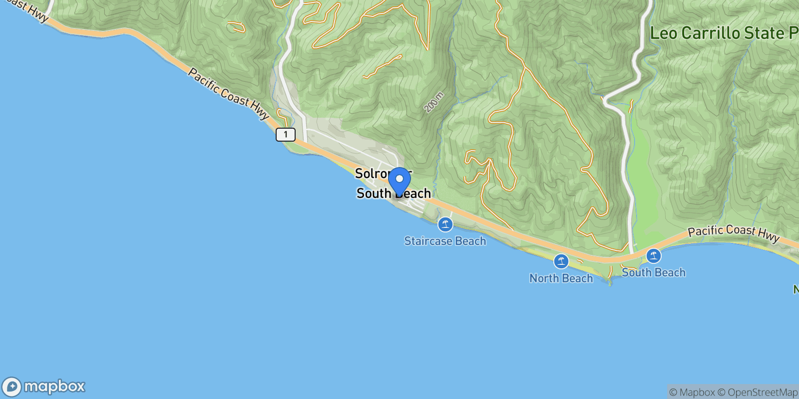 Map showing 11836 Ebb Tide Lane, Malibu, California, United States.