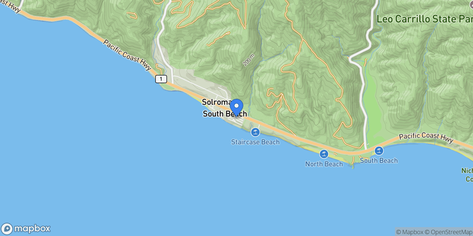 Map showing 11964 Whalers Lane, Malibu, California, United States.
