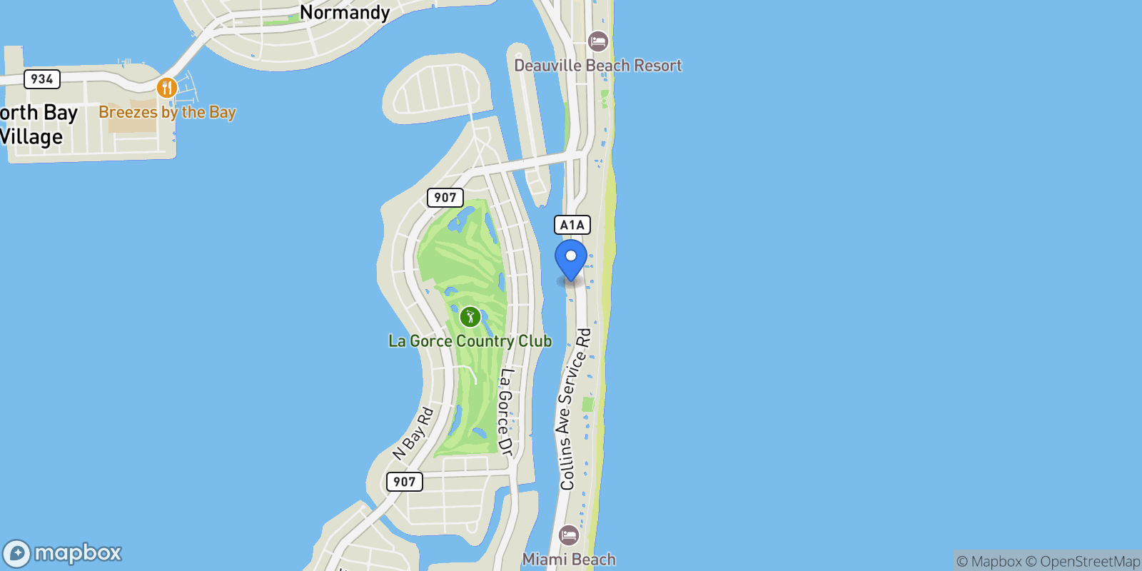 Map showing 5660 Collins Ave #9B, Miami Beach, FL 33140, Miami Beach, Florida, United States.