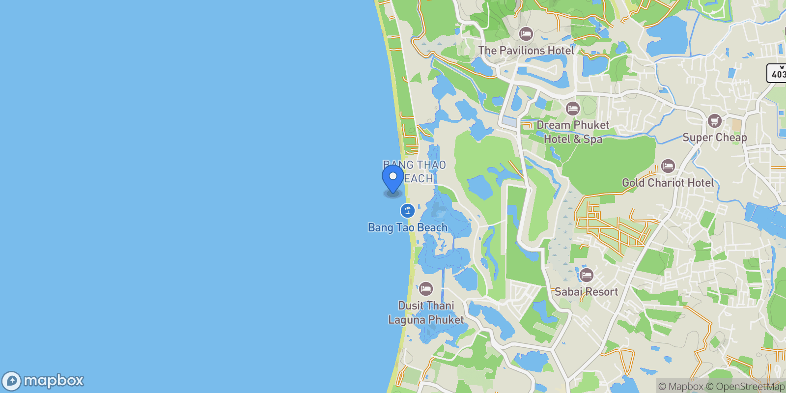 Map showing Trichada Villa Phuket Polished Design at Trichada Villas by Leading Off-Plan Builder, Thalang, 83 83110, Choeng Thale, Phuket, Thailand.