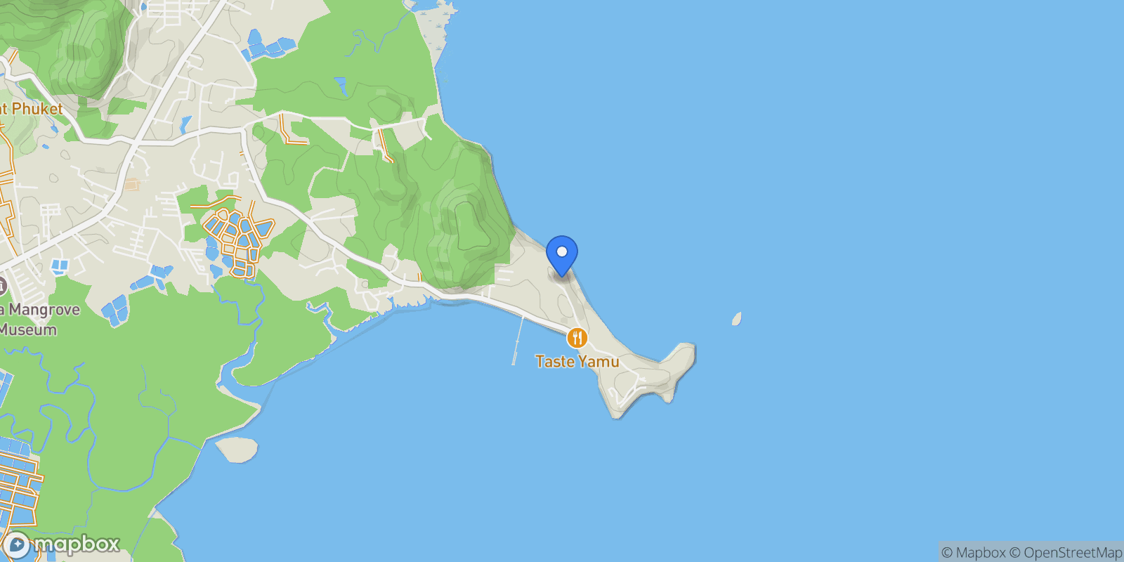 Map showing Villa Anaya, Cape Yamu Ultra-Luxury Beachfront Residence in The Cape Estate, Phuket , Mueang Phuket, 83 83110, Pa Klok, Phuket, Thailand.