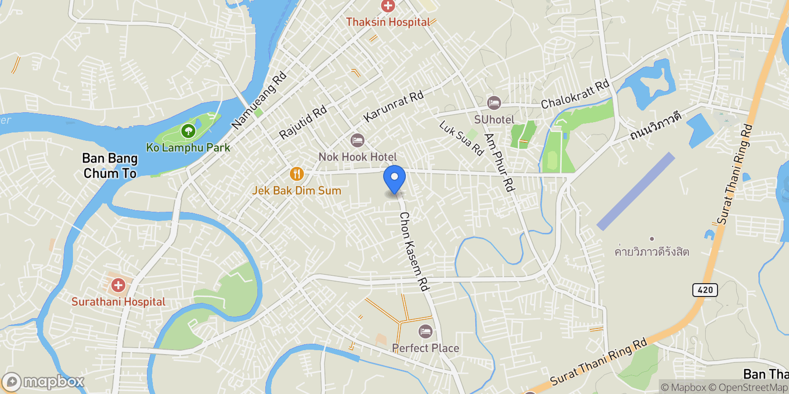 Map showing Mandalay Beach Villas 85, 6, Tambon Mae Nam, Maenam, Surat Thani, 84 84330, Surat Thani, Surat Thani, Thailand.