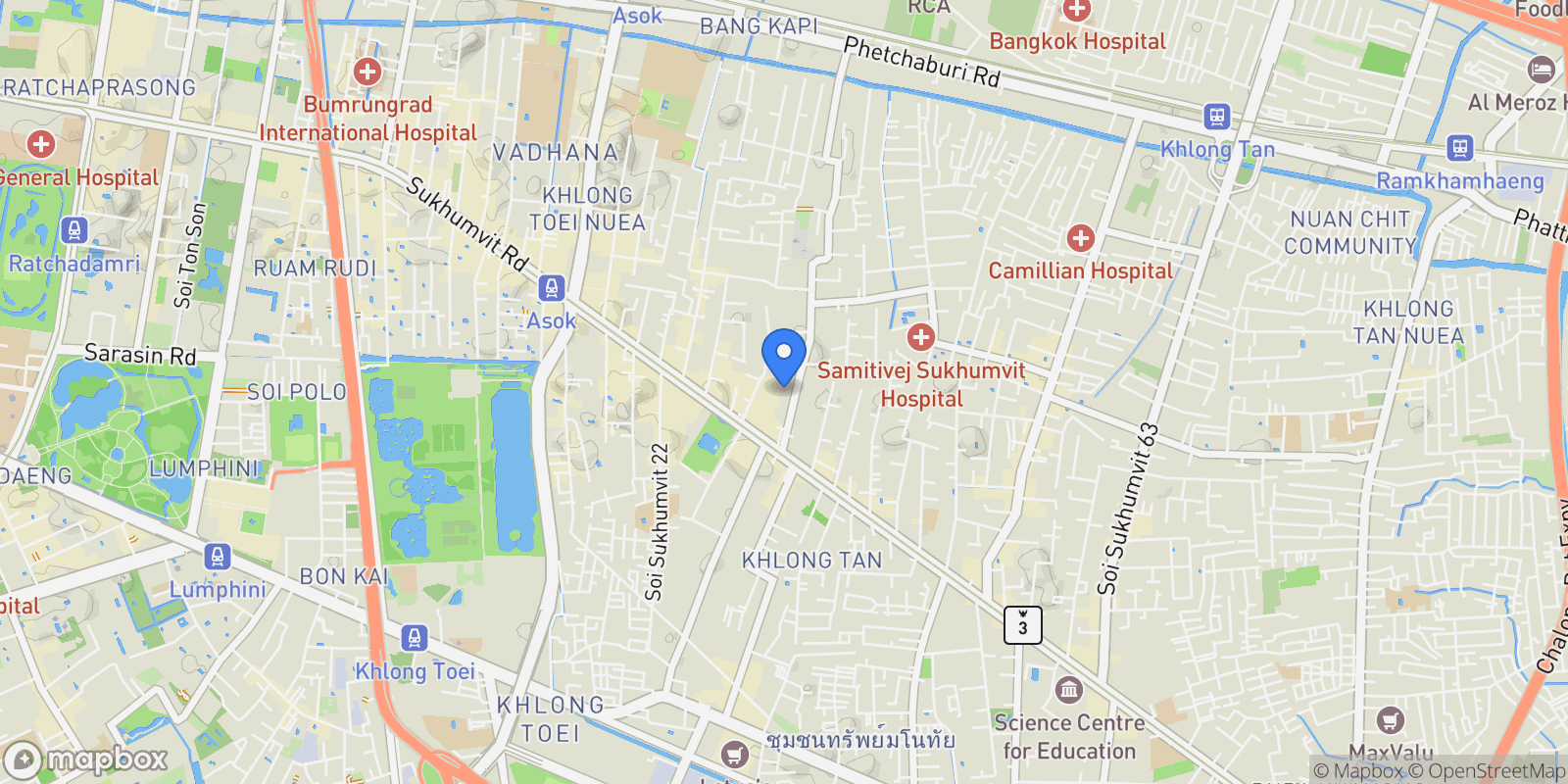 Map showing THE XXXIX, 9, 300 Soi Sukhumvit 39, Khlong Toei Nuea, Bangkok, 10 10110, Bangkok, Bangkok, Thailand.