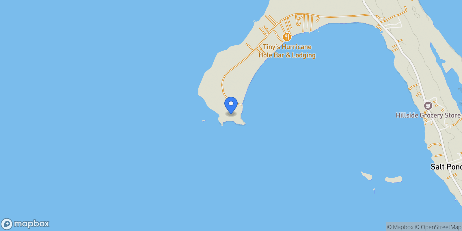 Map showing ELEVATED WATERFRONT LOT, McKann's Settlement, Long Island, The Bahamas.