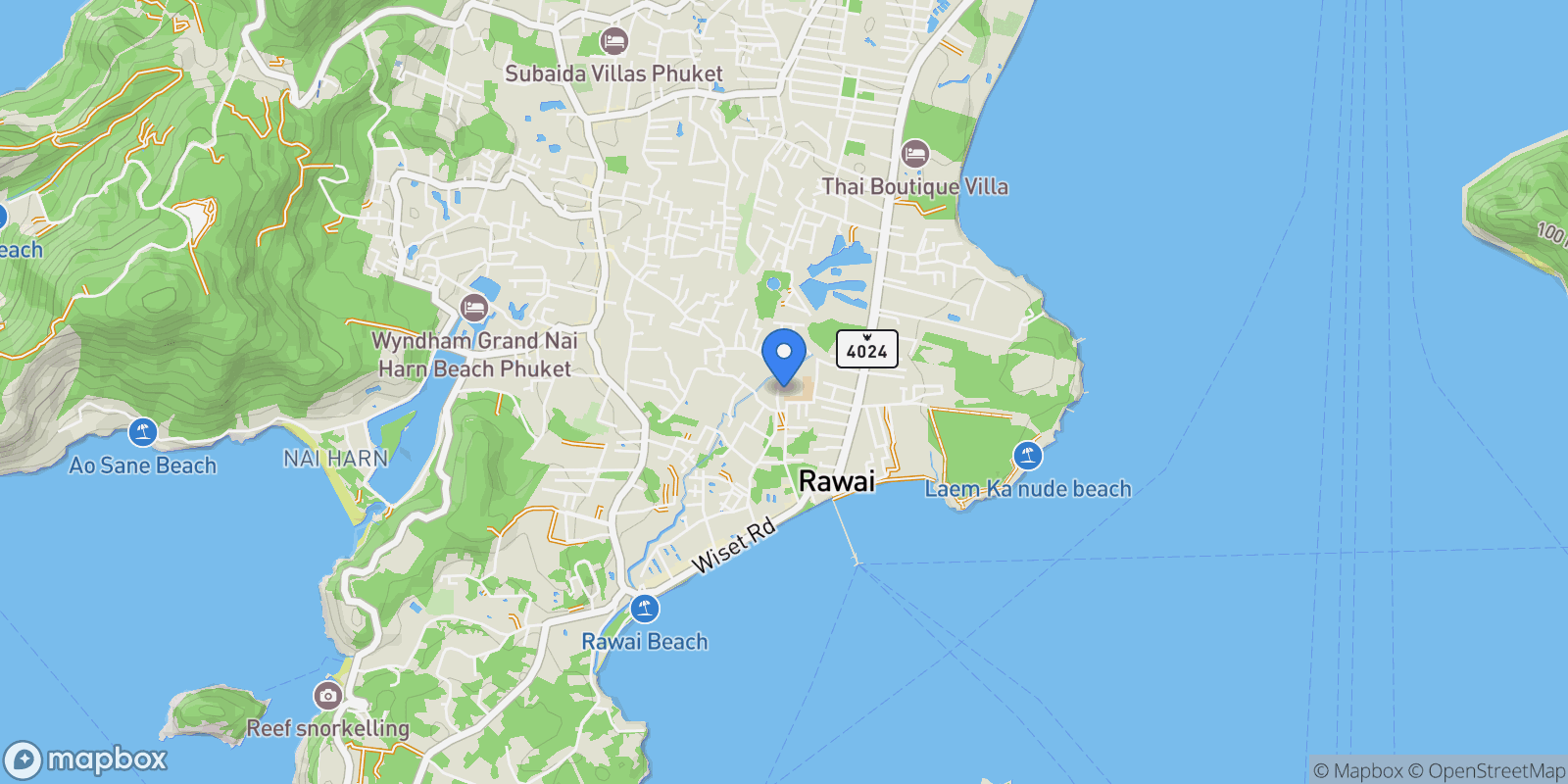Map showing Orbita Rawai Off-Plan Development in Rawai, Mueang Phuket, 83, Rawai, Phuket, Thailand.