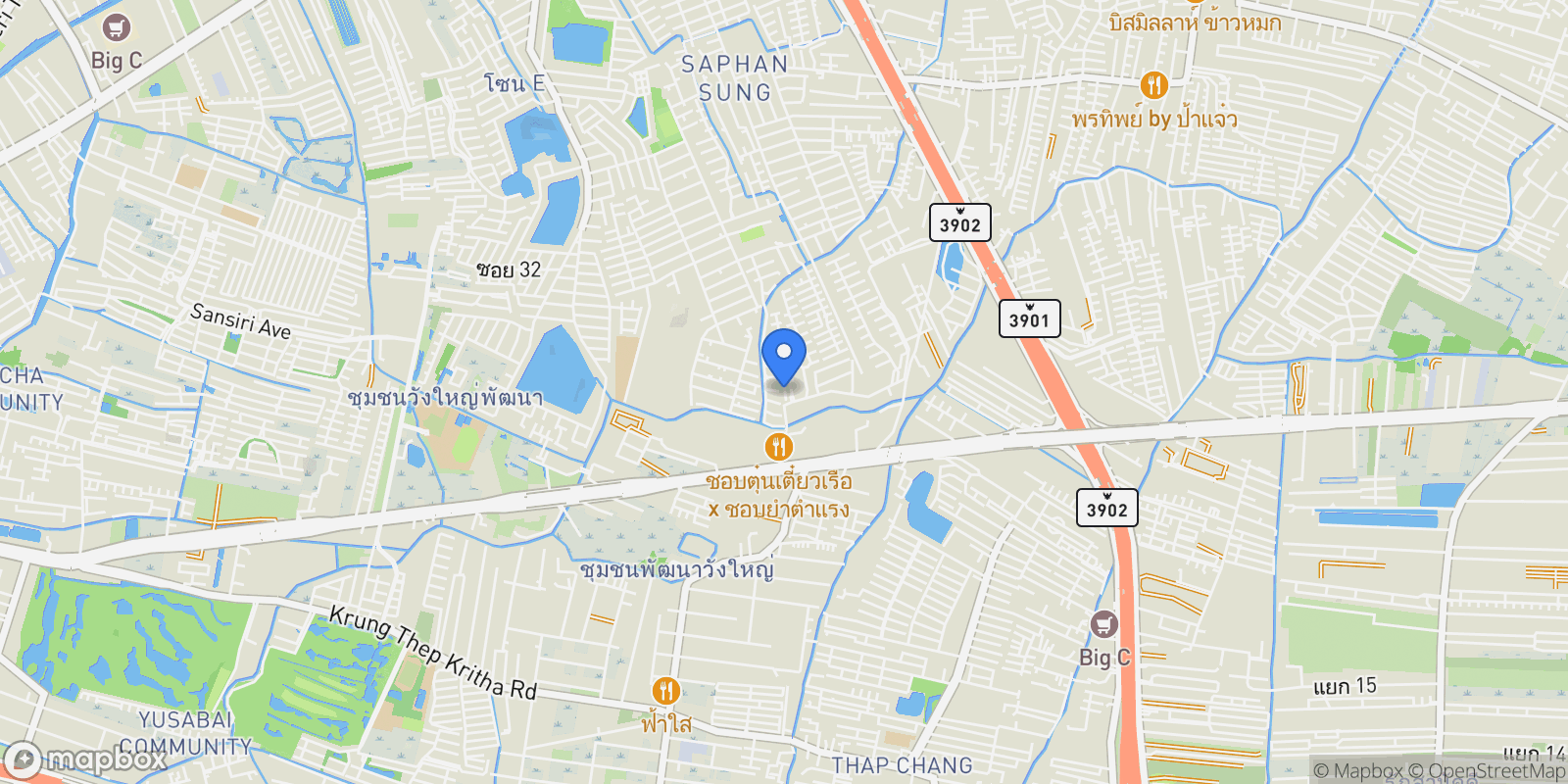 Map showing Malton Gates At Krungthep Kreetha, Saphan Sung, 10 10240, Saphan Sung, Krung Thep Maha Nakhon, Thailand.