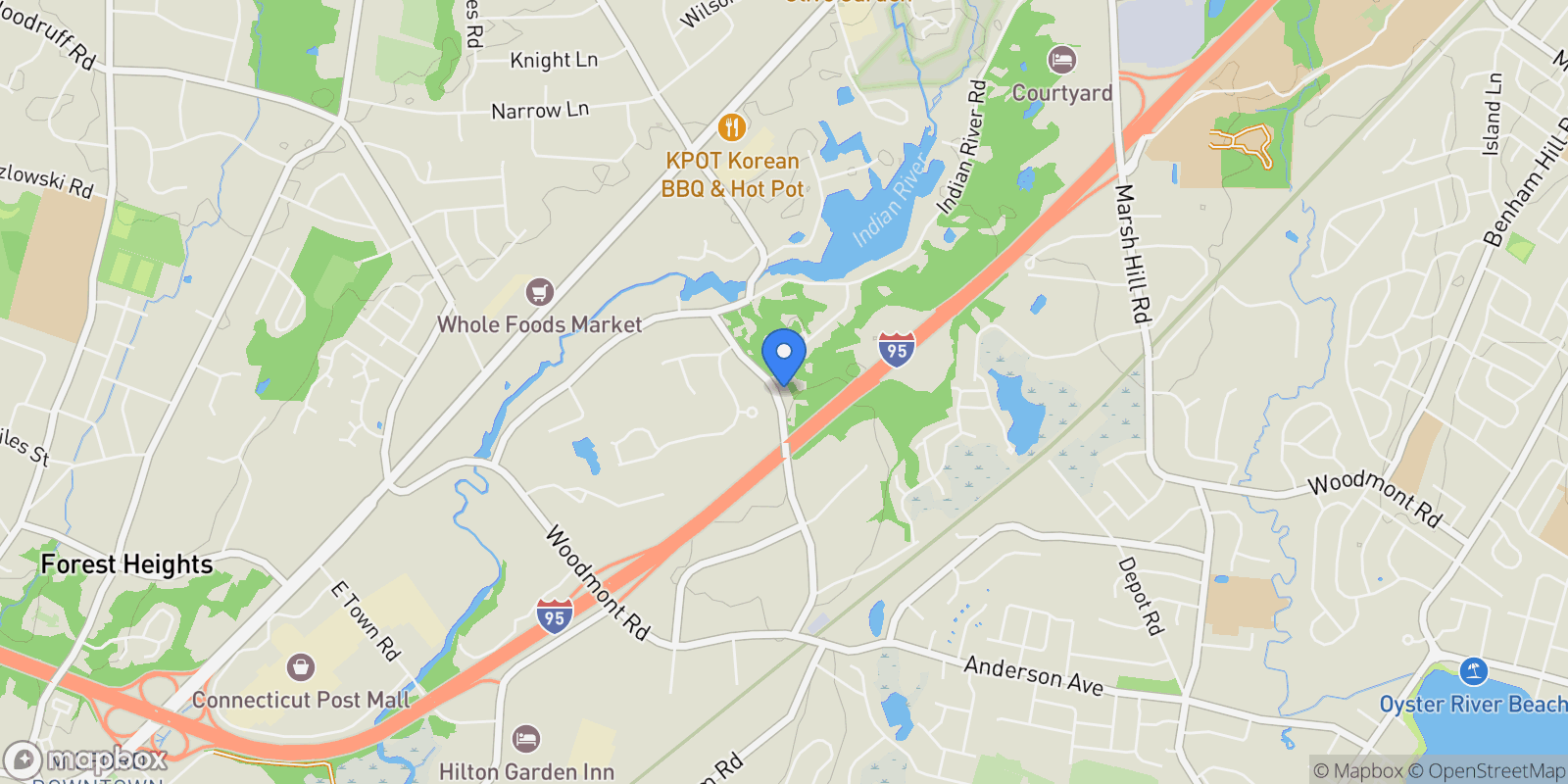 Map showing 110 Quarry Road, Milford, CT 06460, Milford, Connecticut, United States.