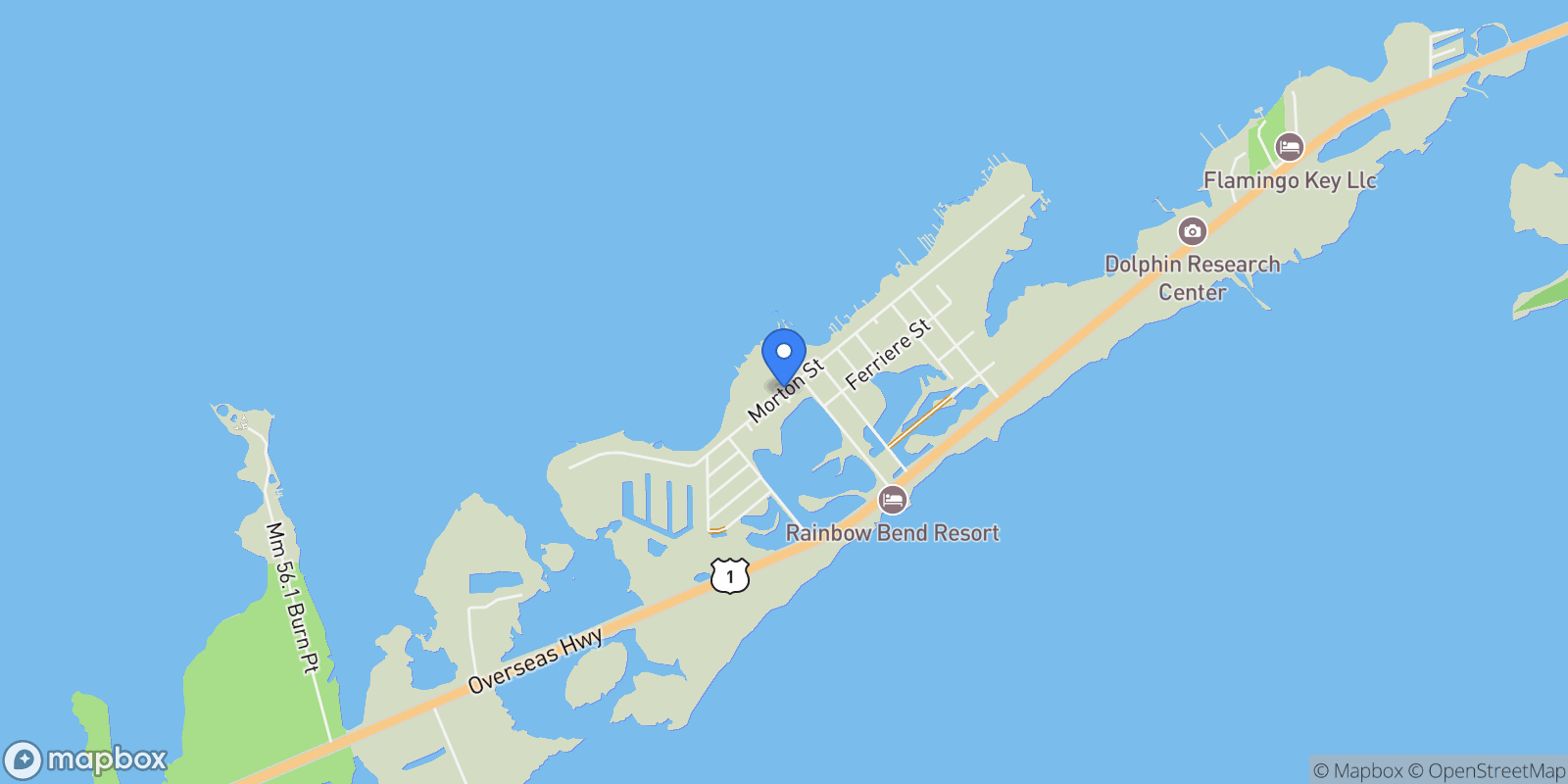 Map showing 57783 Morton St, Marathon, Florida, United States.