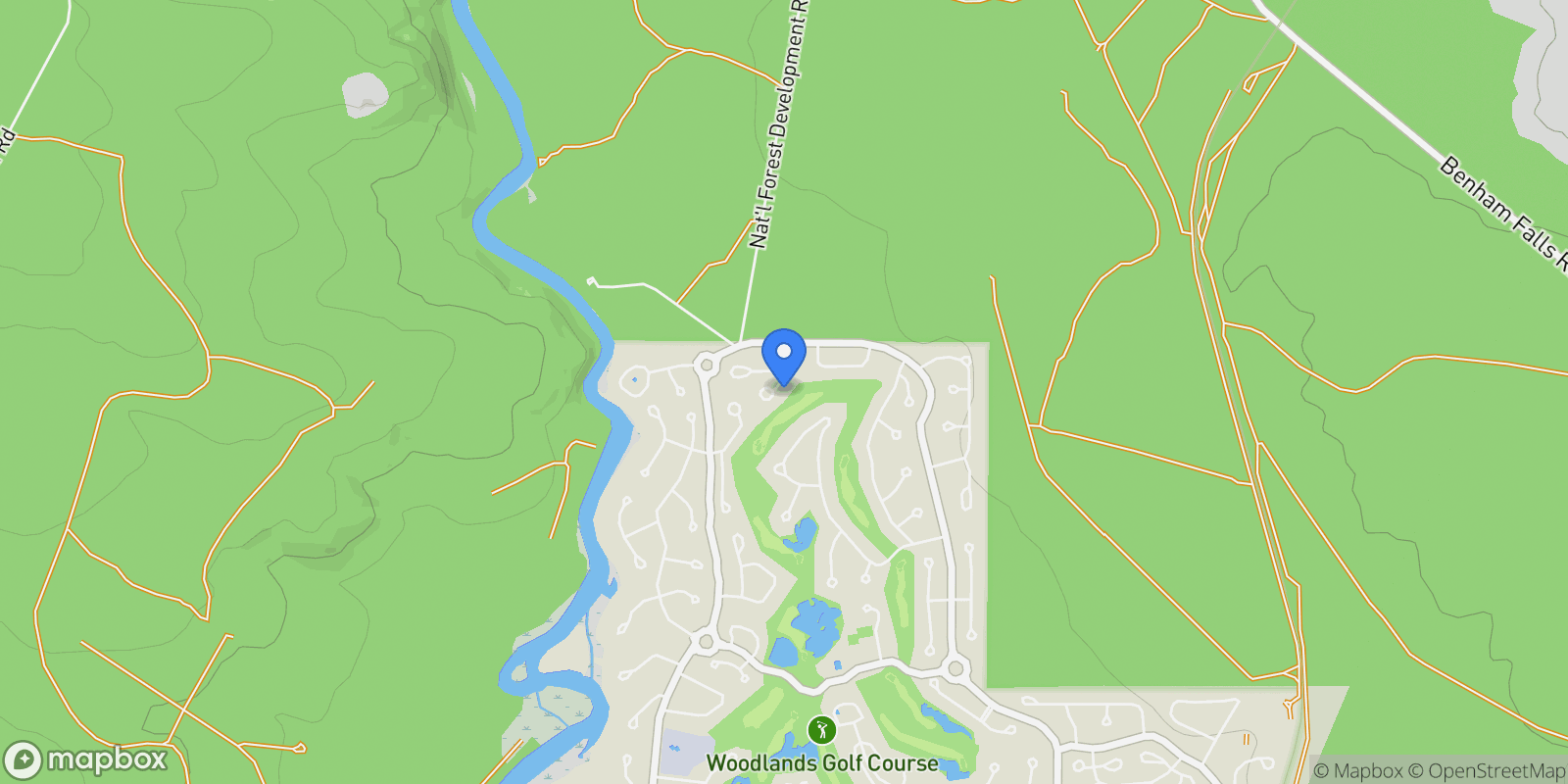 Map showing 58156 Titleist Lane , Sunriver, OR 97707, Sunriver, Oregon, United States.