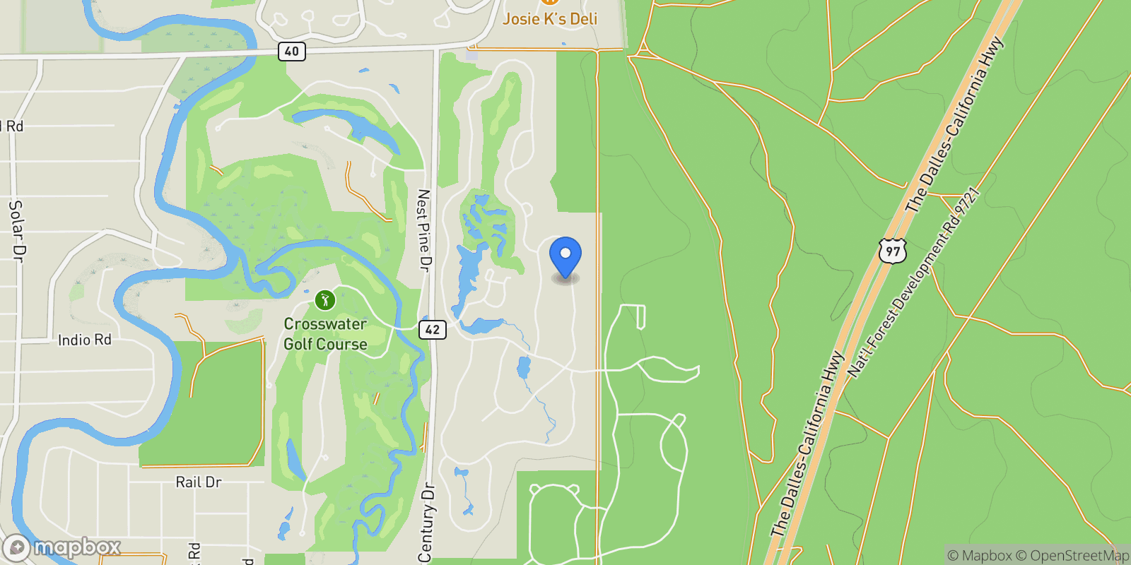 Map showing 56604 Sunstone Loop #151 , Bend, OR 97707, Sunriver, Oregon, United States.