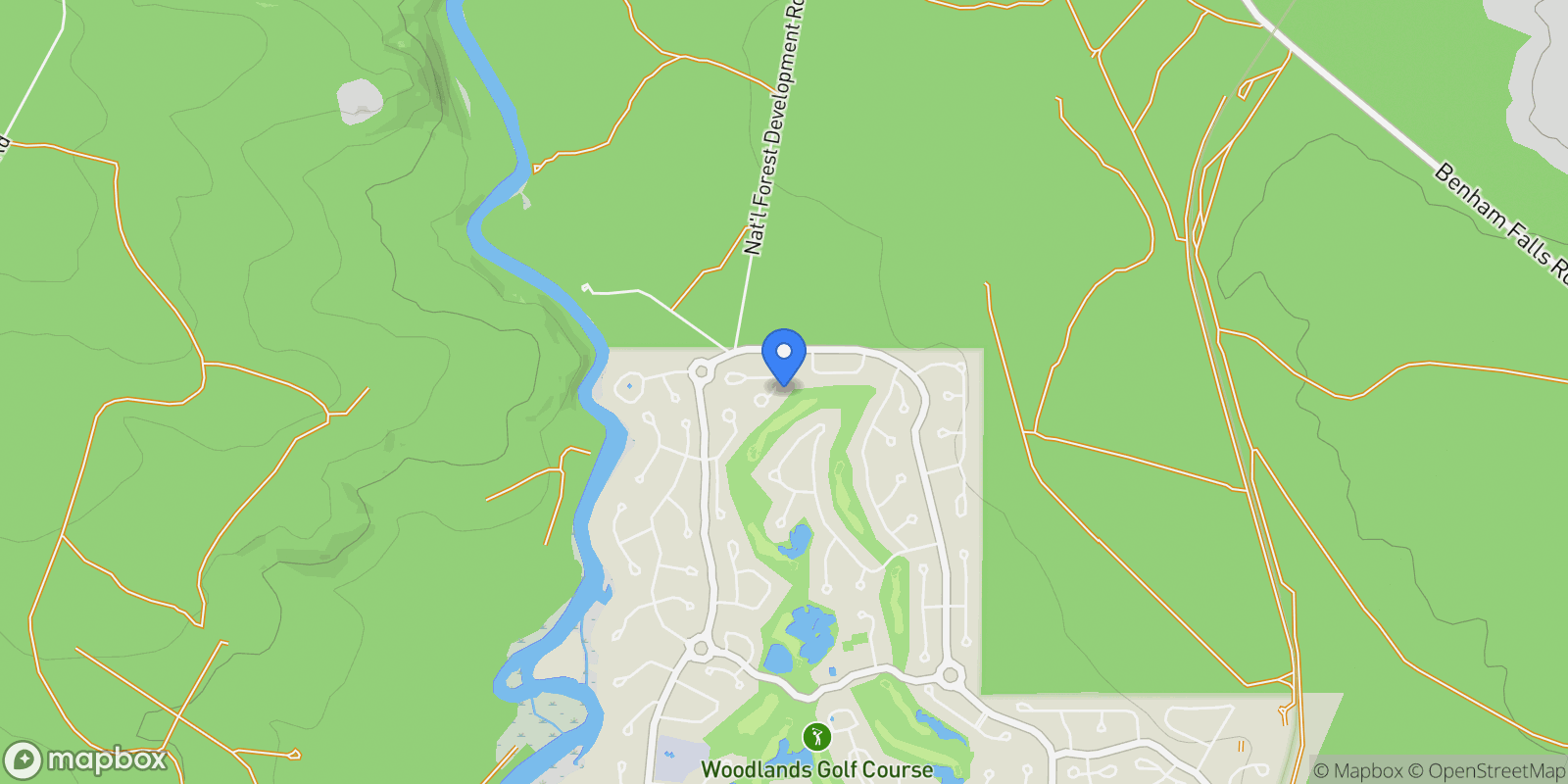 Map showing 58162 Titleist Lane #6 , Sunriver, OR 97707, Sunriver, Oregon, United States.