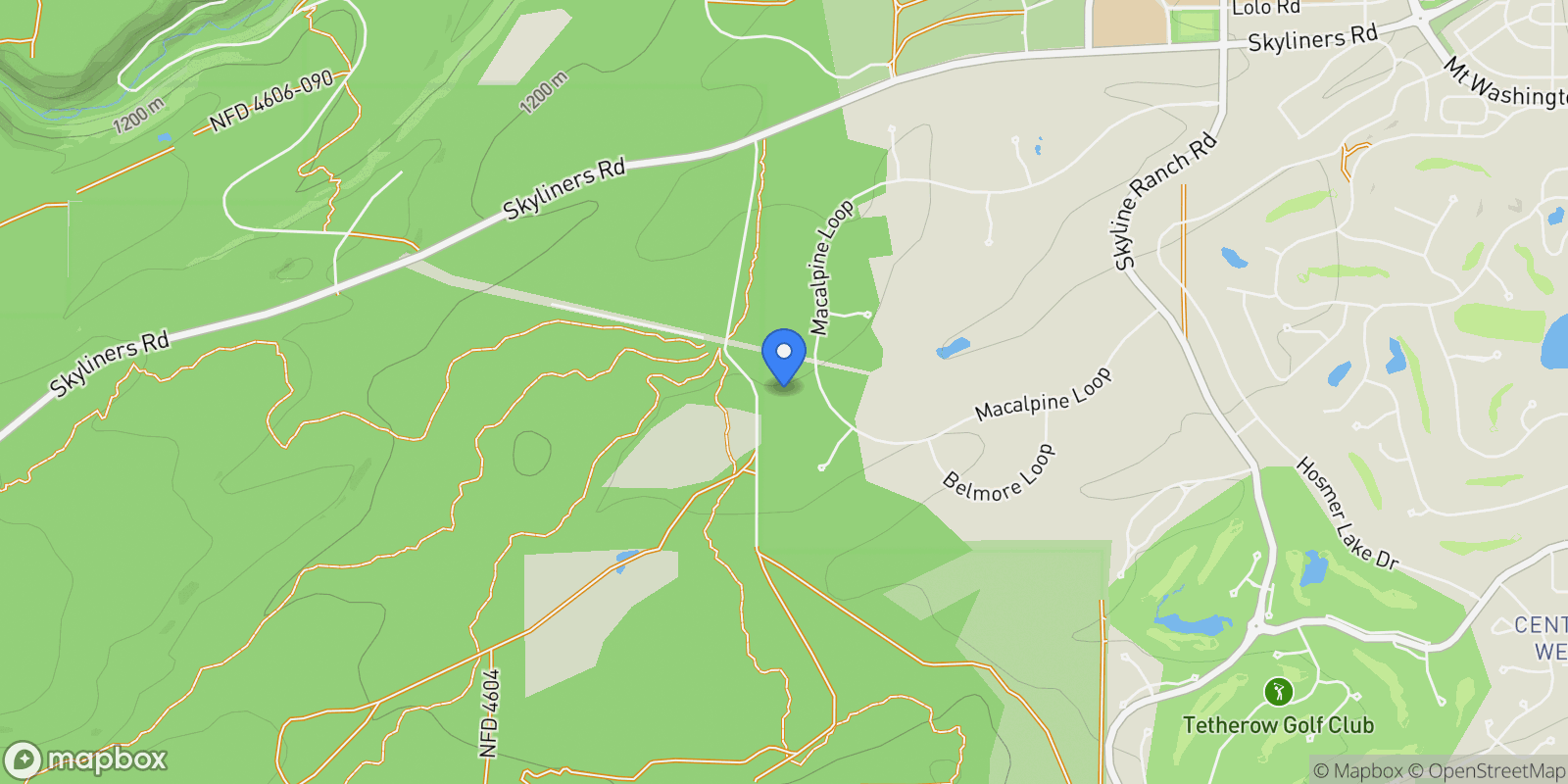 Map showing 18780 Macalpine Loop , Bend, OR 97702, Bend, Oregon, United States.