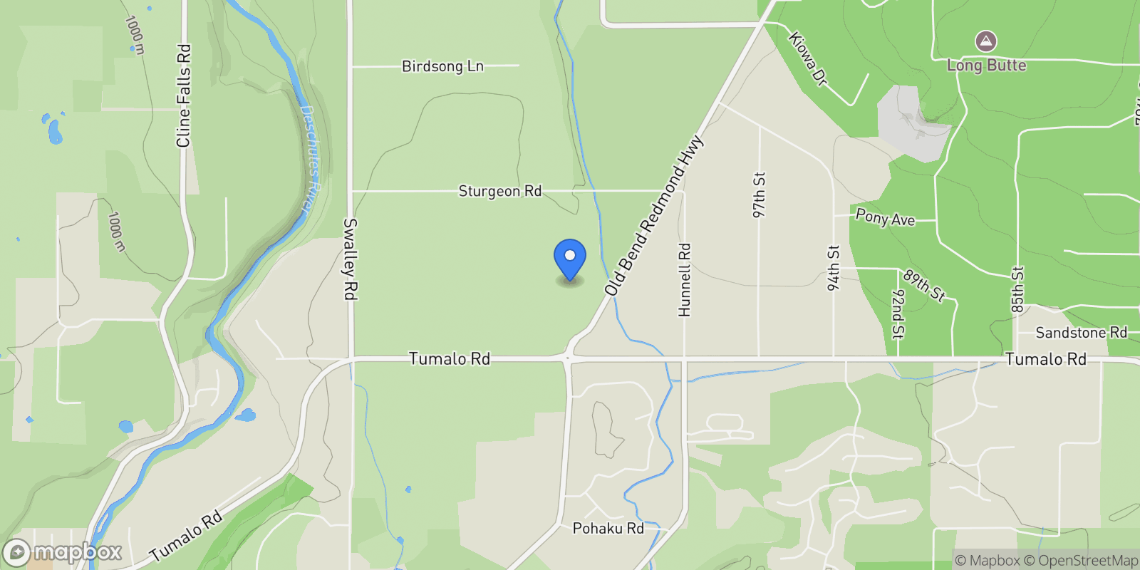 Map showing 65055 Old Bend Redmond Highway , Bend, OR 97703, Bend, Oregon, United States.