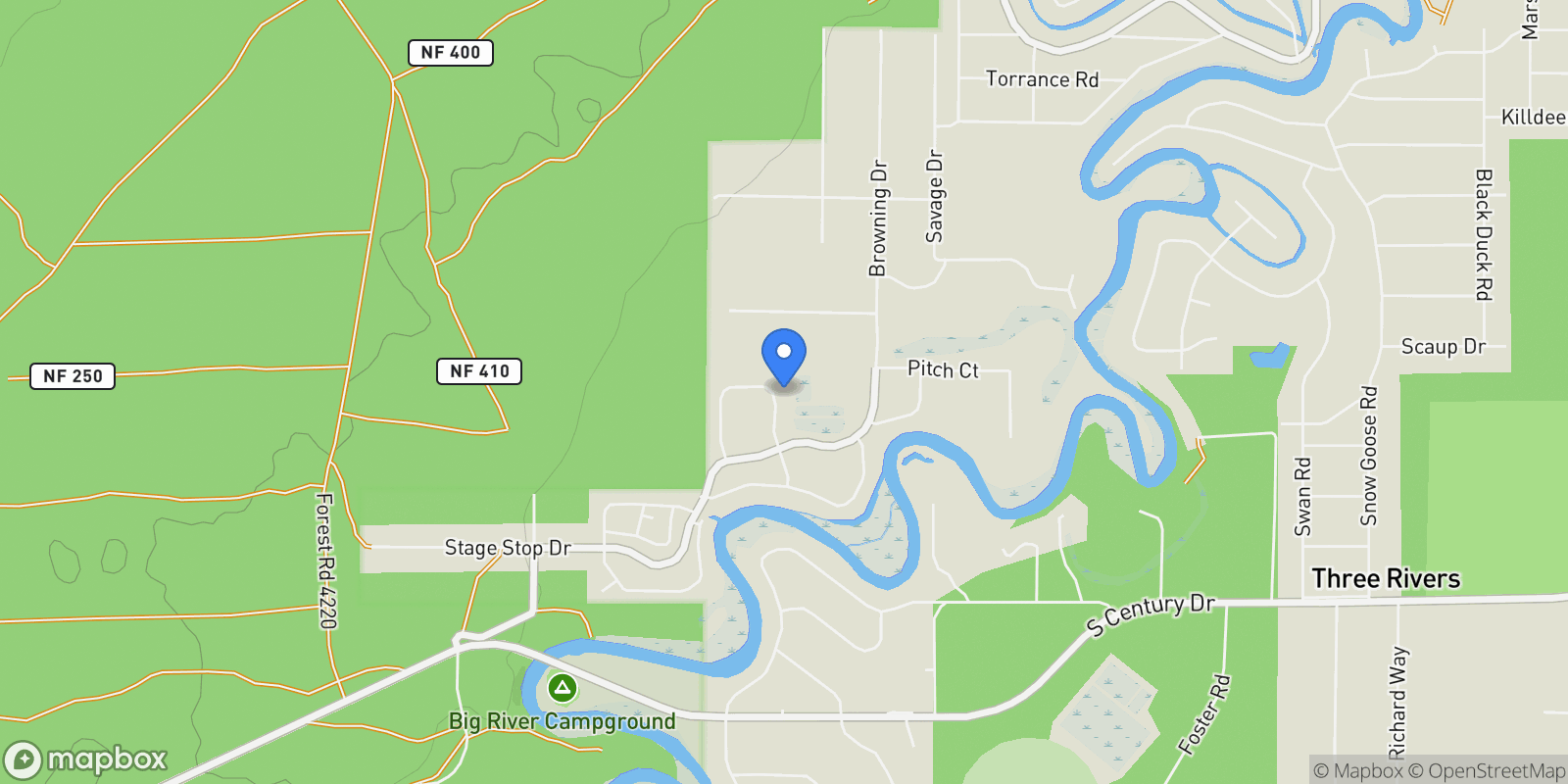 Map showing 55815 Lost Rider Loop , Bend, OR 97707, Sunriver, Oregon, United States.