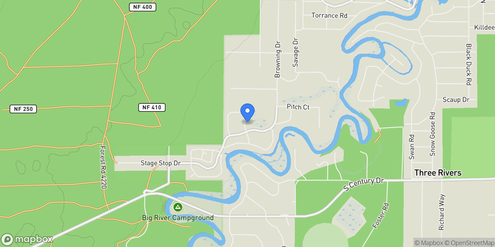Map showing 55833 Lost Rider Loop , Bend, OR 97707, Sunriver, Oregon, United States.