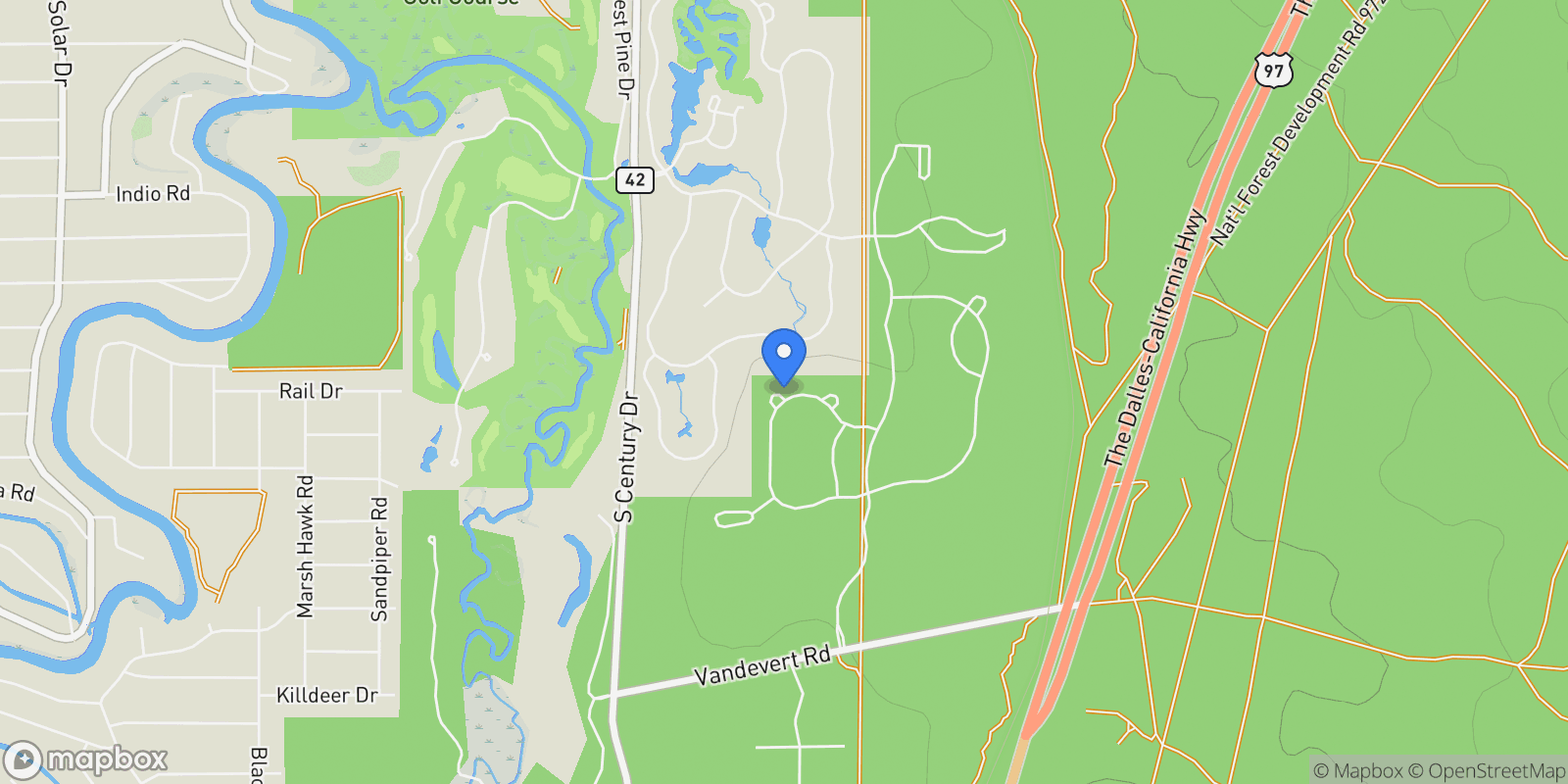 Map showing 17755 Cottontail Loop #470 , Bend, OR 97707, Sunriver, Oregon, United States.