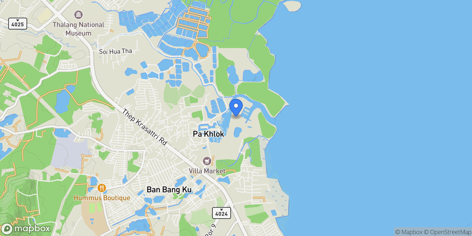 Map showing 68, Thep Krasattri Rd, Tambon Ko Kaeo, Muang, Chang Wat Phuket 83000, Thailand, Ko Kaeo, Phuket, Thailand.