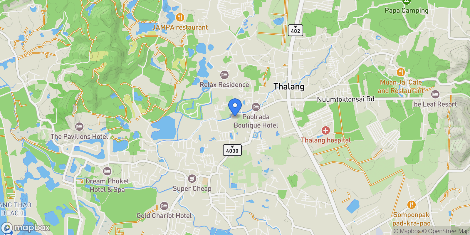Map showing 28FF+RM8, Thep Krasatti, Thalang District, Phuket 83110, Thailand, Thep Krasatti, Phuket, Thailand.
