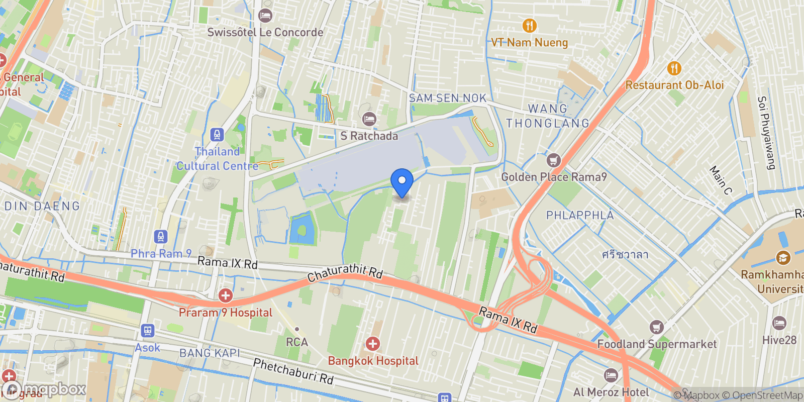 Map showing Bangkok, Krung Thep Maha Nakhon, Thailand.