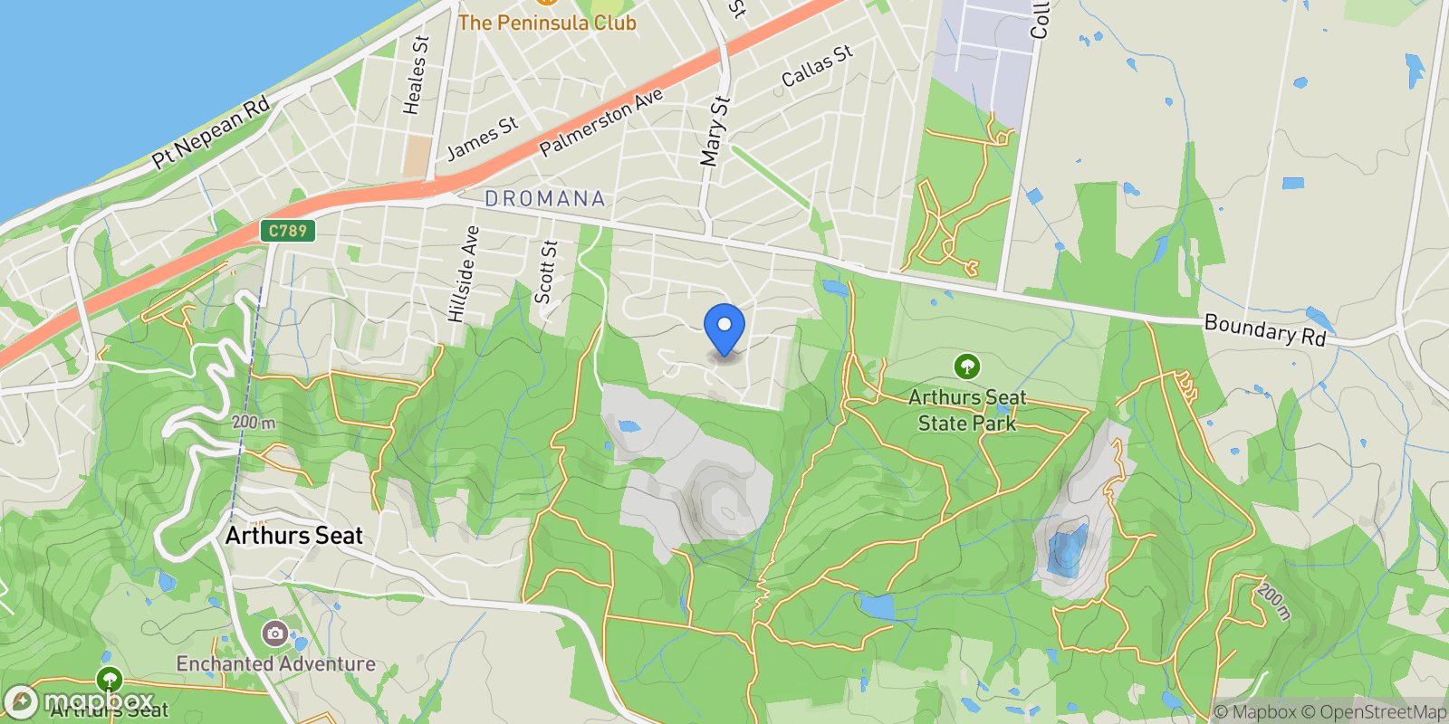 Map showing 12 Jackson Way, Dromana VIC 3936, Australia, Dromana, Victoria, Australia.