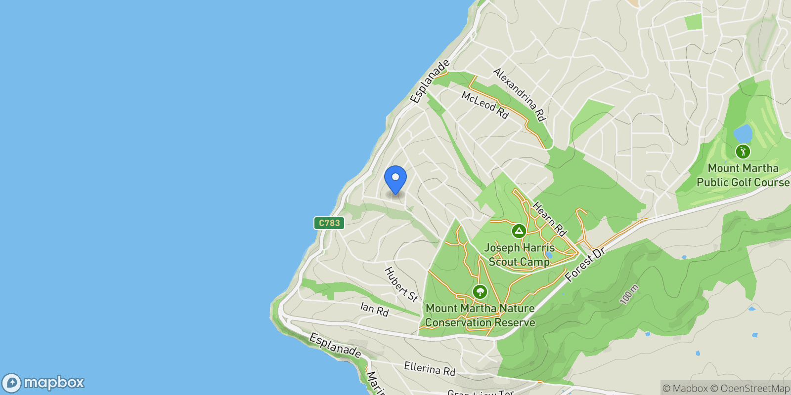 Map showing 4 Pacific Terrace, Mount Martha VIC 3934, Australia, Mount Martha, Victoria, Australia.