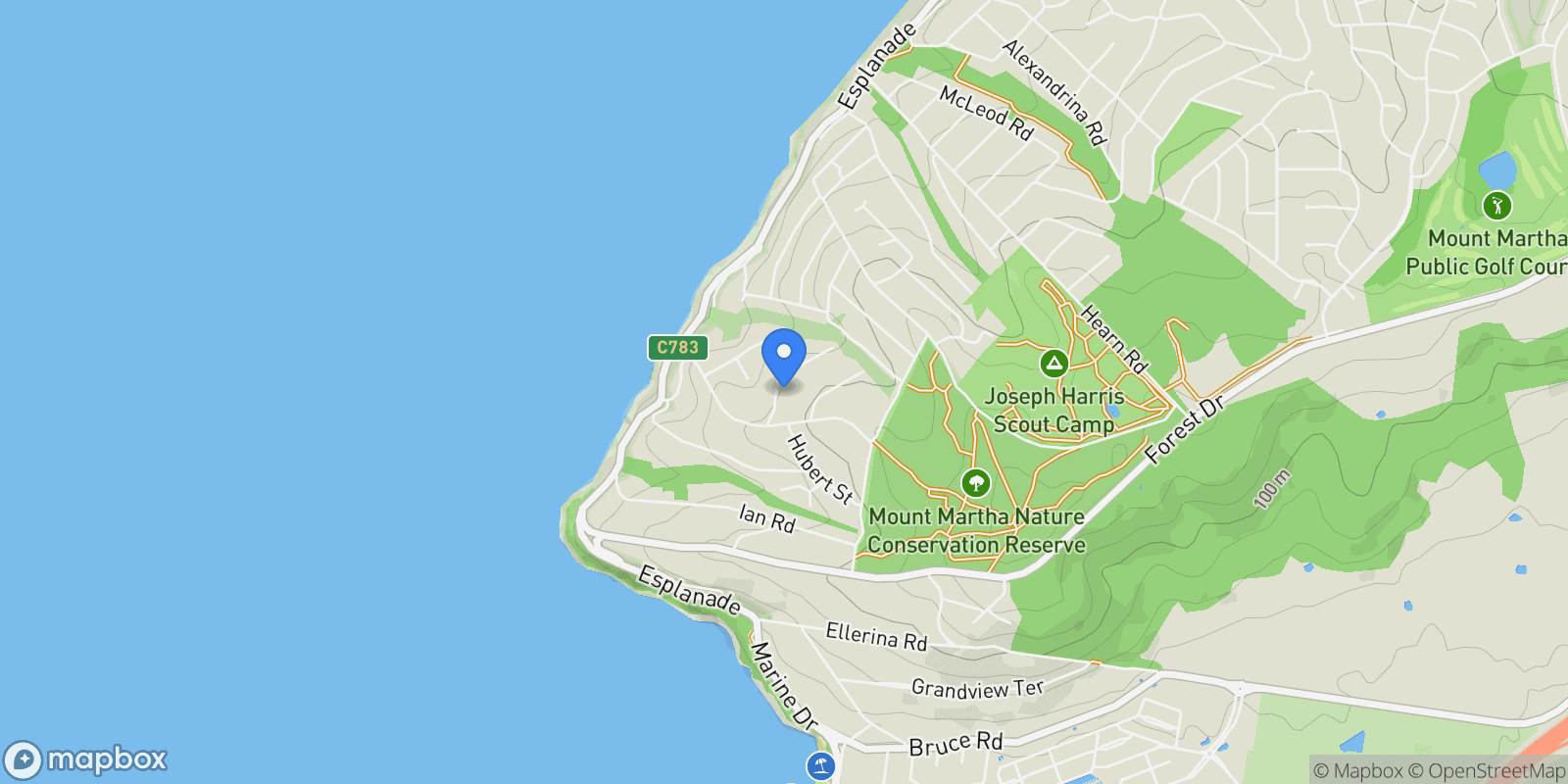 Map showing 31 Shearwater Dr, Mount Martha VIC 3934, Australia, Mount Martha, Victoria, Australia.