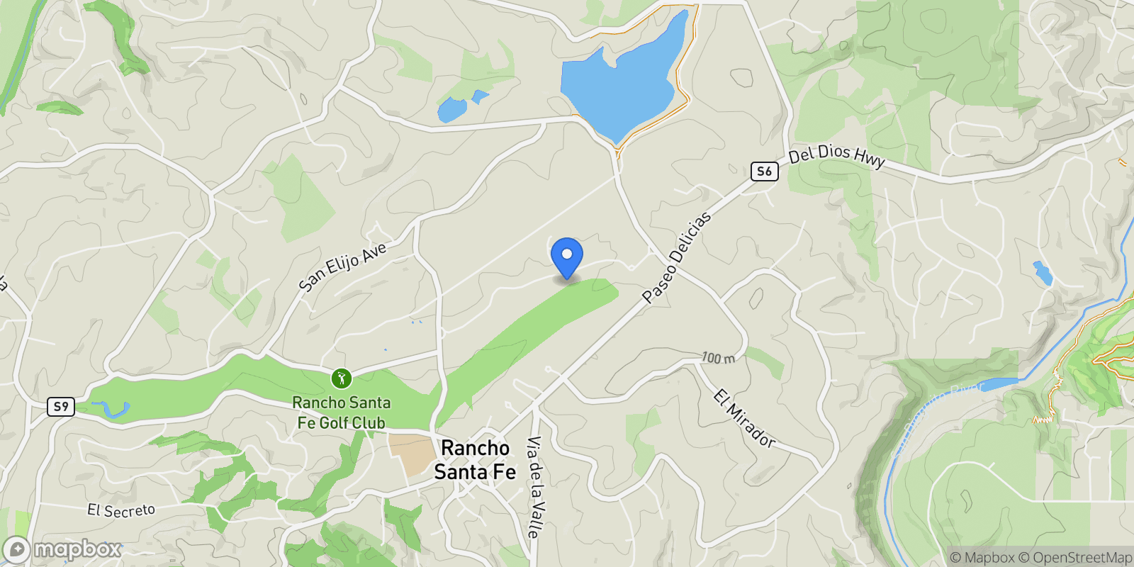 Map showing 6323 Mimulus, Rancho Santa Fe, California, United States.