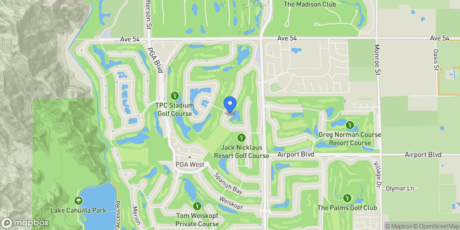 Map showing 55274 Big Spring, La Quinta, California, United States.