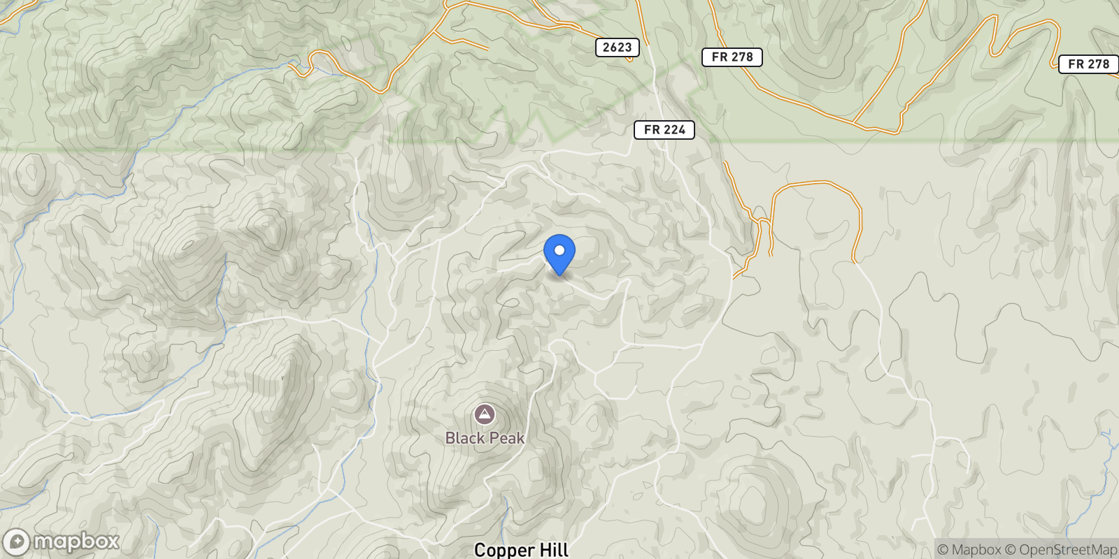 Map showing 905 N Mountain Lion Pass, Globe, Arizona, United States.