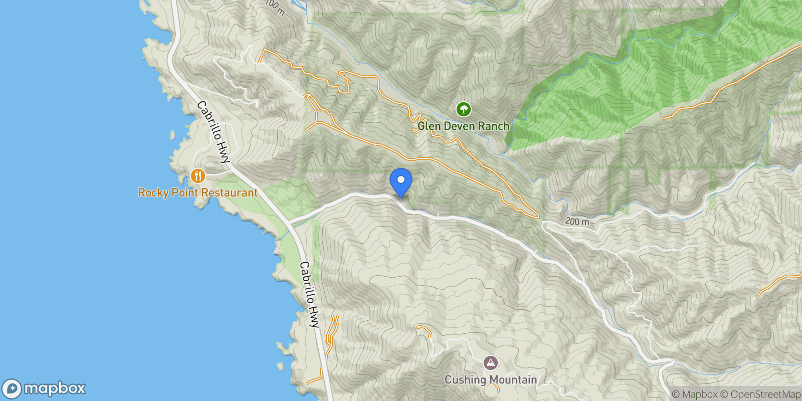 Map showing 38875 Palo Colorado Road, Carmel-by-the-Sea, California, United States.