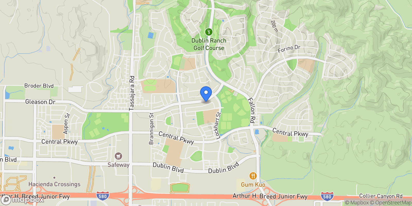 Map showing 3135 Vittoria Loop, Dublin, California, United States.