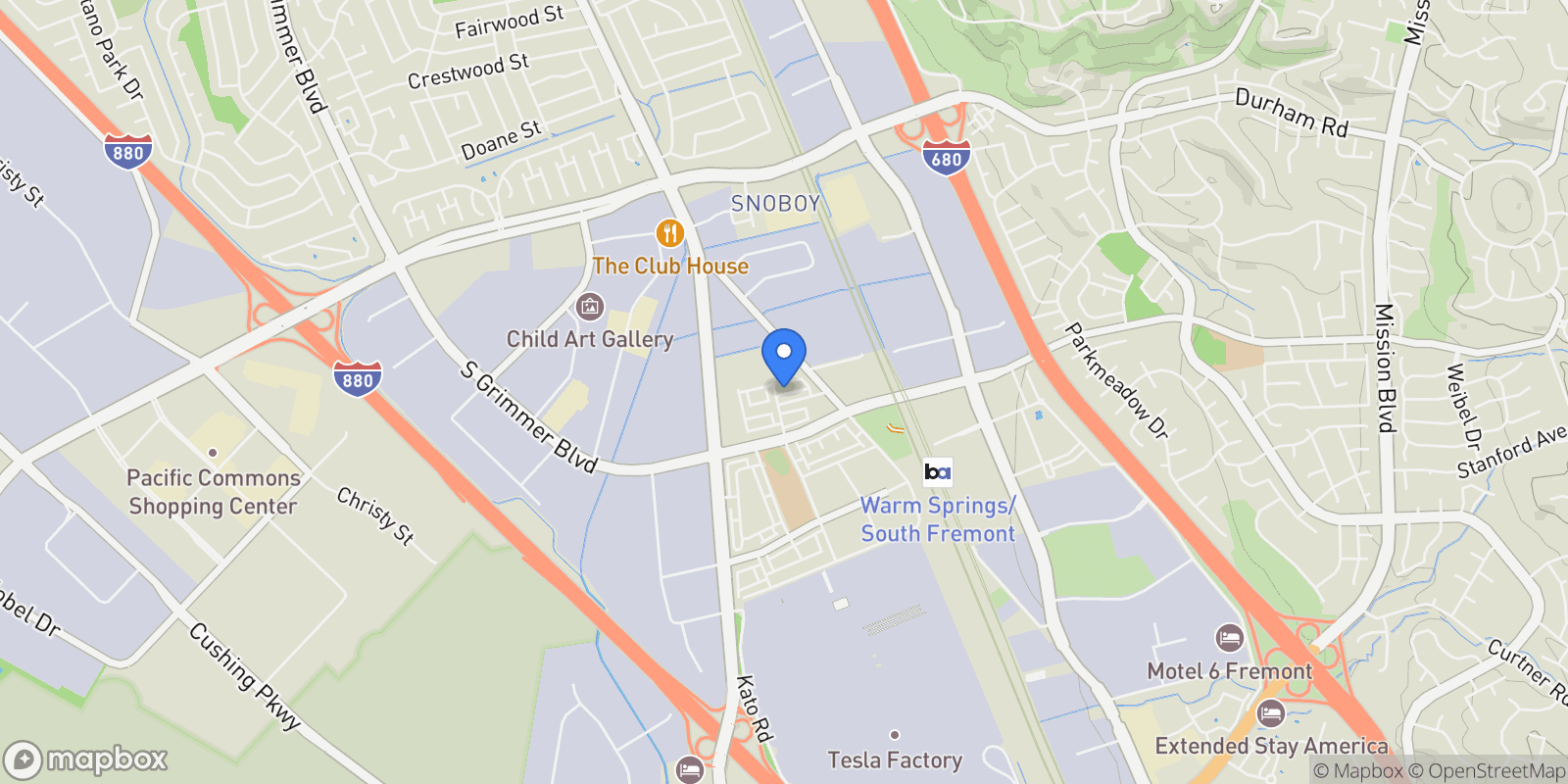 Map showing 3479 Client Cmn, Newark, California, United States.