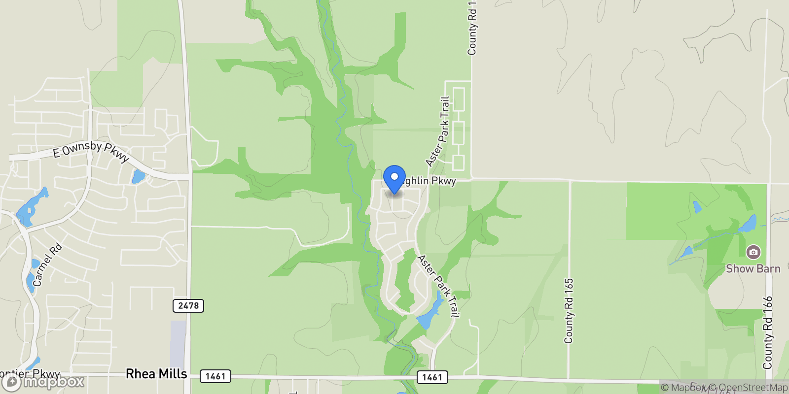 Map showing 6824 Sunset Hills Dr., McKinney, Texas, United States.