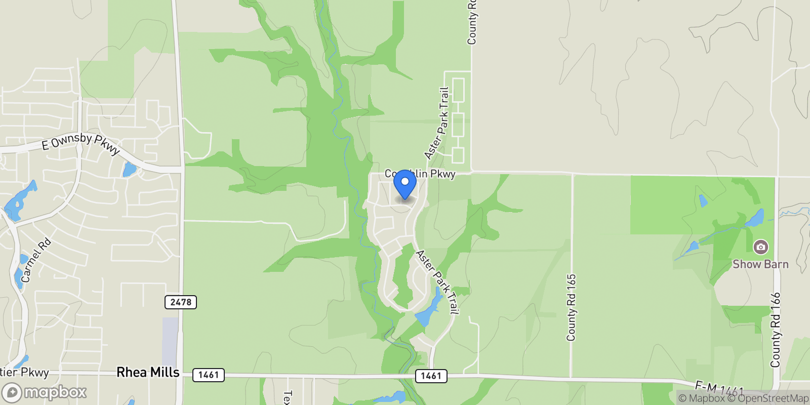 Map showing 7216 Lemon Tree Place, McKinney, Texas, United States.