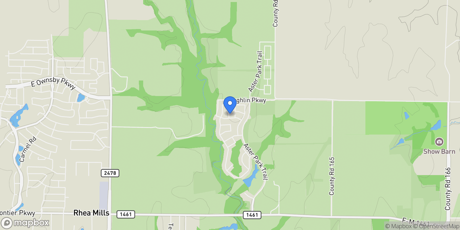 Map showing 6808 Sunset Hills Drive, McKinney, Texas, United States.
