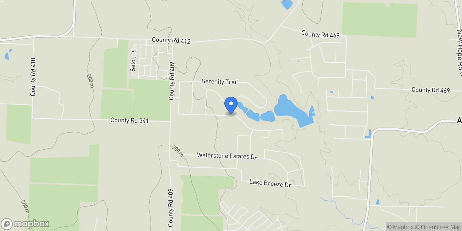 Map showing Lot 18 Lake Shore Drive, McKinney, Texas, United States.