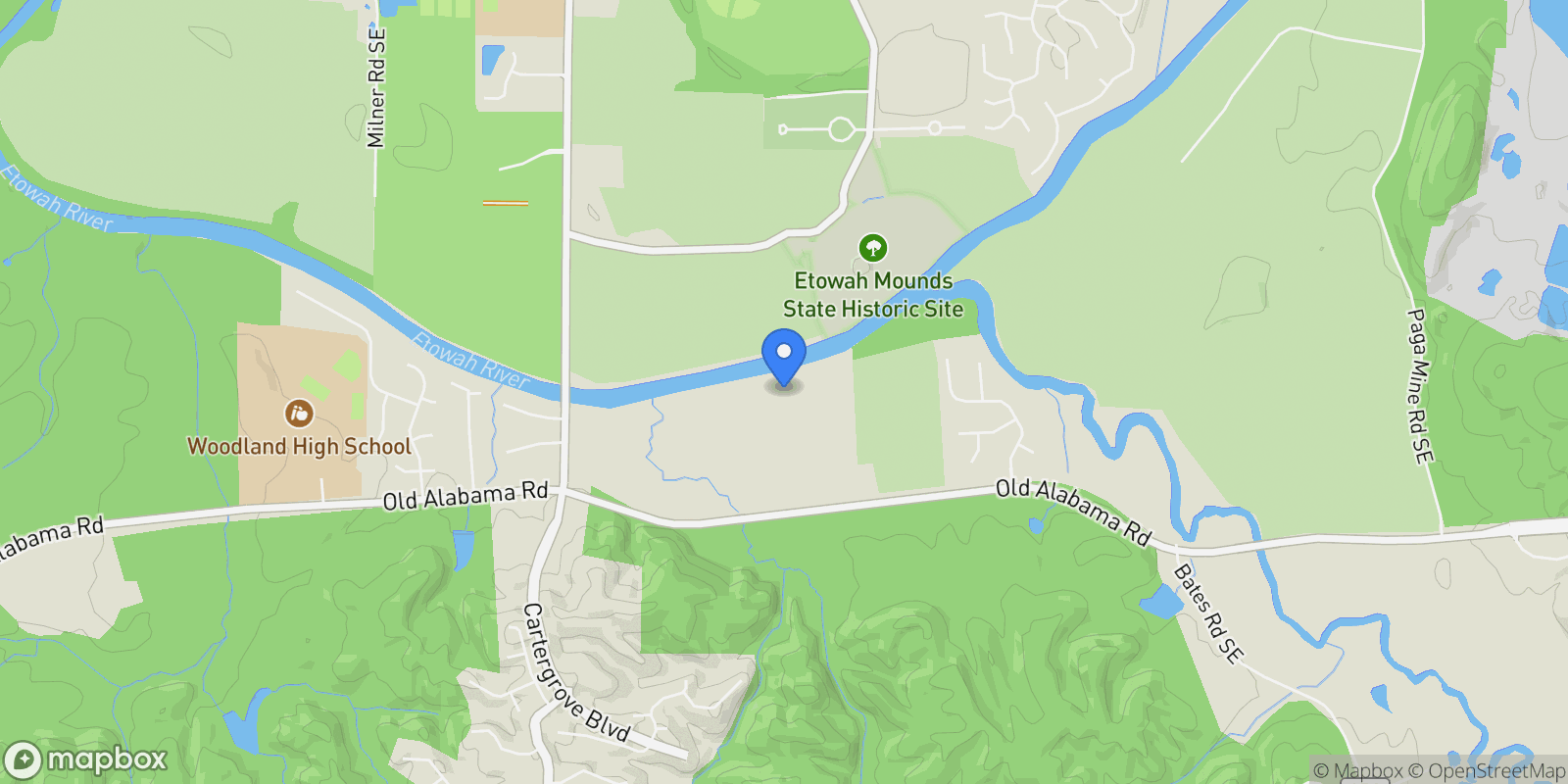 Map showing 528 Old Alabama Road SE, Cartersville, GA 30120, Cartersville, Georgia, United States.