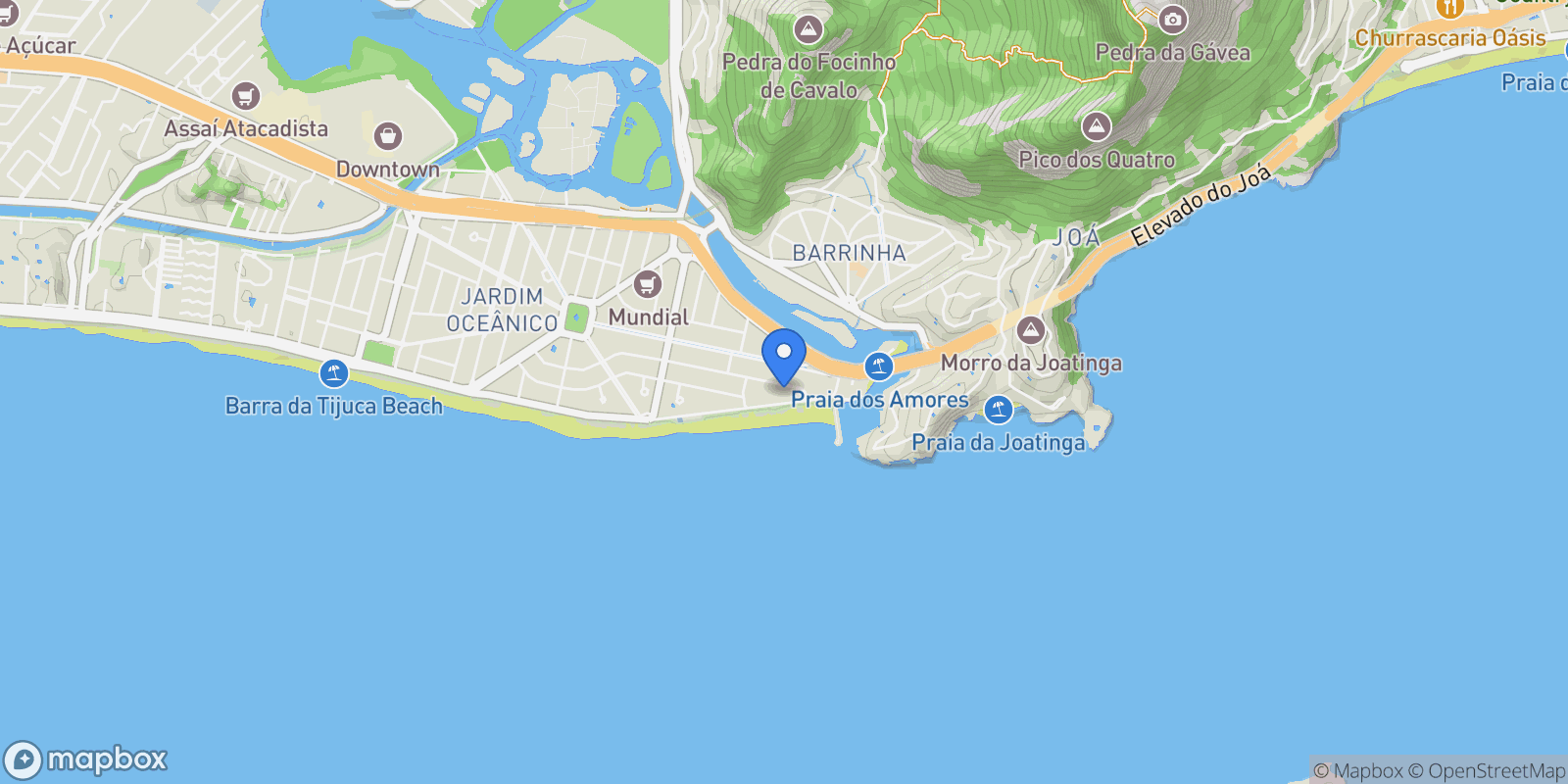 Map showing Avenida Pepe Barra da Tijuca, Rio de Janeiro, RJ 22620-170, Rio de Janeiro, State of Rio de Janeiro, Brazil.