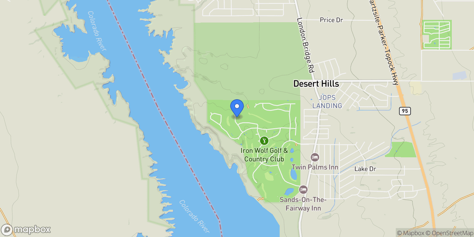 Map showing 3774 N Masters Ct, Lake Havasu City, AZ 86404, Desert Hills, Arizona, United States.