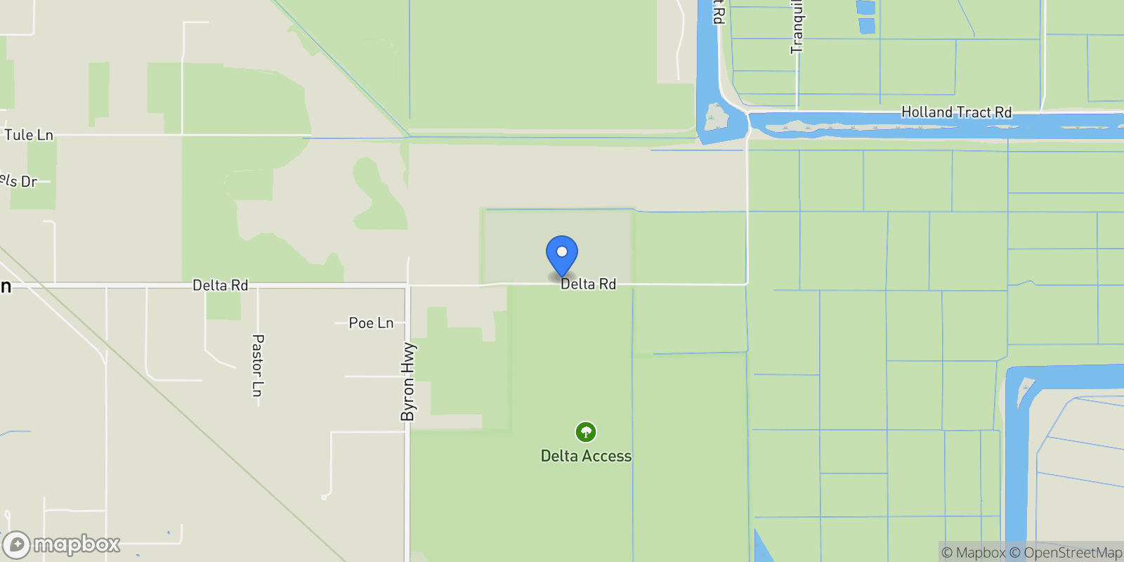 Map showing 3641 Delta Coves Drive, Brentwood, California, United States.