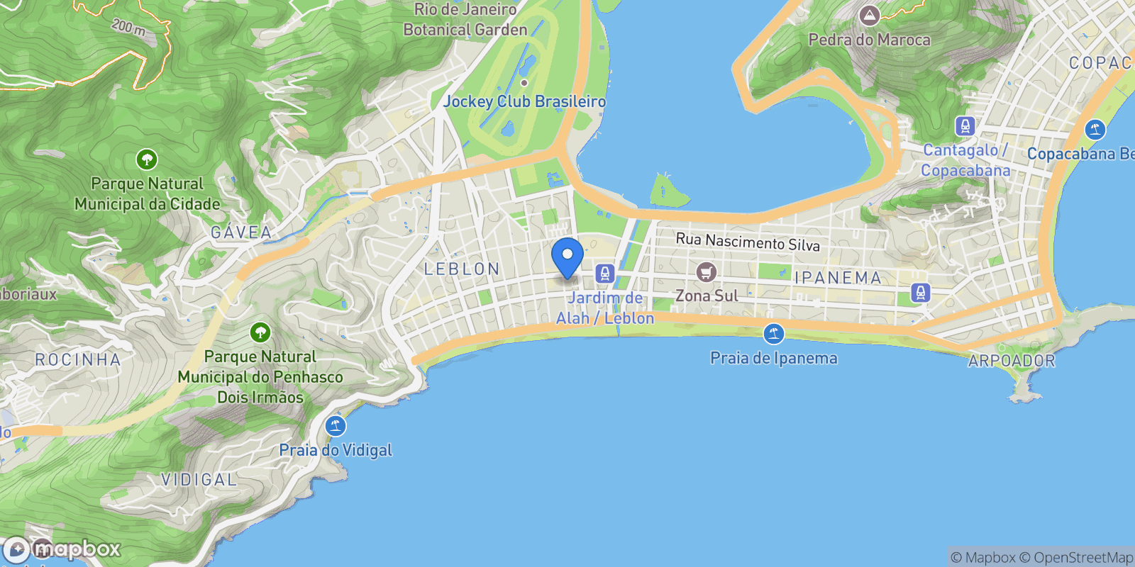 Map showing Rua Almirante Guilhem, 234, Rio de Janeiro, State of Rio de Janeiro, Brazil.