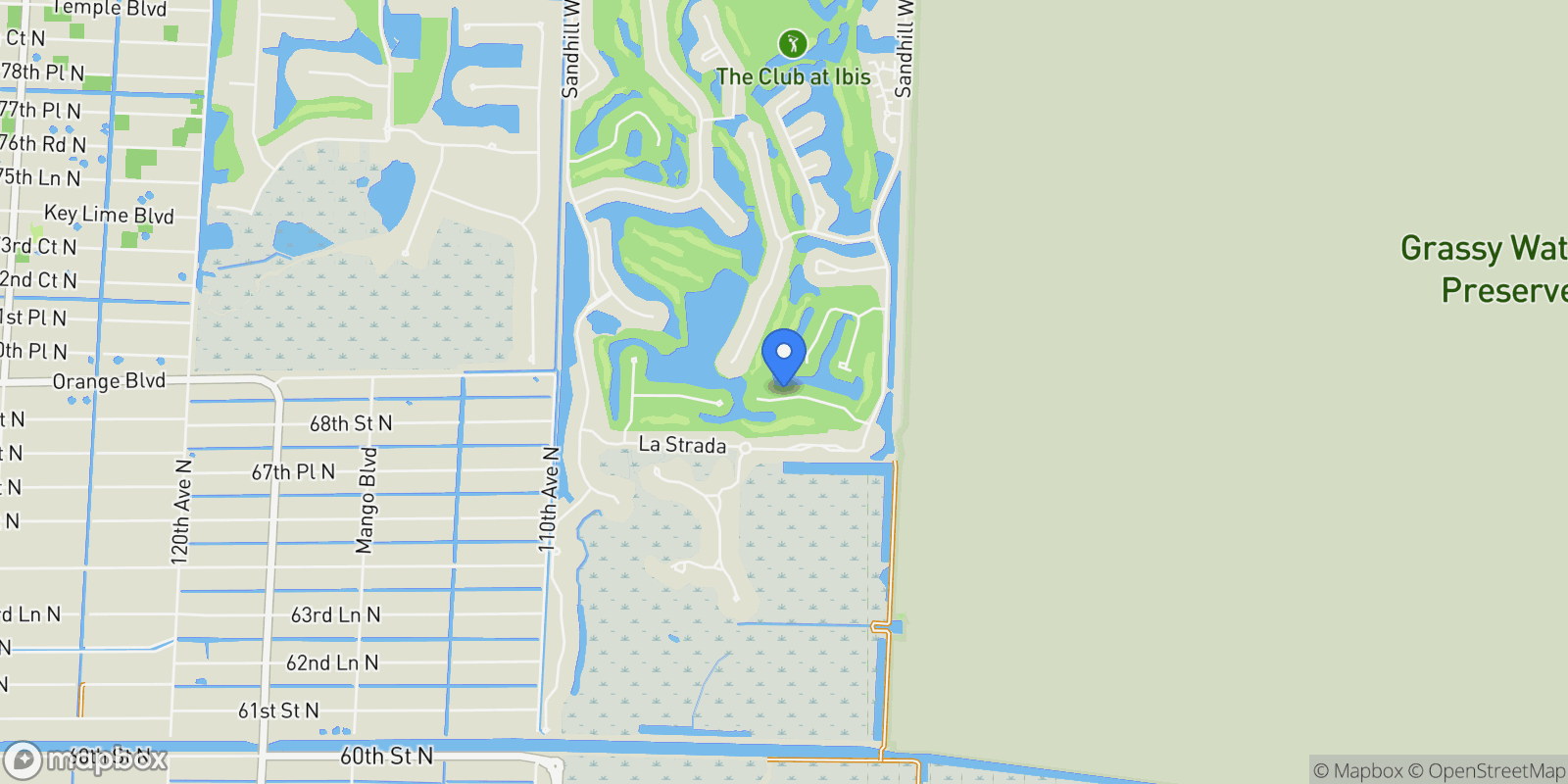 Map showing 10445 Terra Lago Drive, Loxahatchee, Florida, United States.